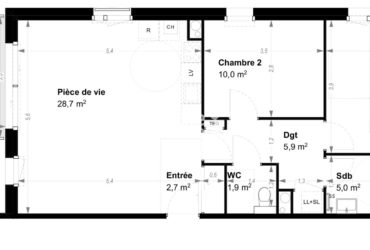 NOUVEAU   APPARTEMENTS NEUF   GUIPAVAS   T3   BALCON   PARKING PRIVATIF - T3-GUIP-SR