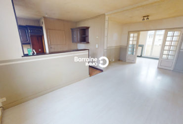 BARRAINE IMMO – A vendre en exclusivité, BREST, Le Landais, Capucins, appartement T4, 70 m2, deux chambres, balcon.