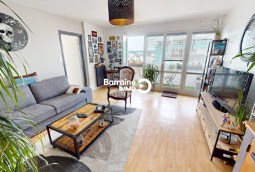 VENDU BREST BELLEVUE APPARTEMENT T3 67M² 2 CHAMBRES BALCON ASCENSEUR