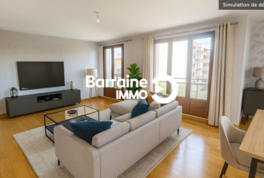 A VENDRE  BREST  CROIX ROUGE APPARTEMENT T6 118.46 m² 2 BALCONS ASCENSEUR GARAGE DE 60M²
