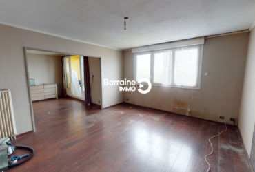 BARRAINE IMMO, Exclusivité à vendre à BREST, Bellevue, appartement T5 3 chambres 95 m2, dernier étage, ascenseur, balcon.