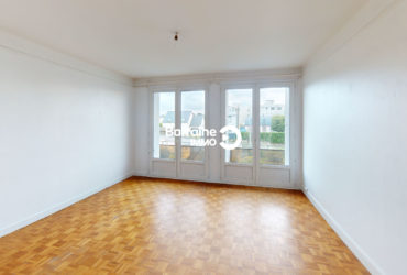 A vendre en exclusivité à BREST, secteur St Marc Le Guelmeur, appartement T3, 66.5 m2, 2 chambres, balcon, garage.