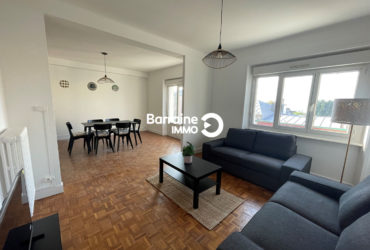 A  LOUER  BREST  RIVE  DROITE  APPARTEMENT  T5  MEUBLE  95M²  GARAGE