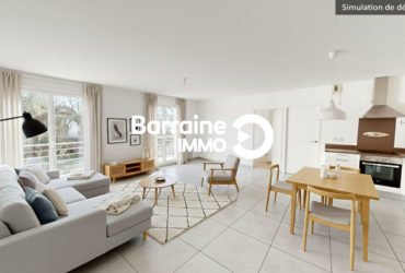A VENDRE   BREST   KERINOU   APPARTEMENT T5 101M²    4 CHAMBRES   RESIDENCE  RECENTE   ASCENSEUR   PARKING EN SOUS-SOL   CAVES