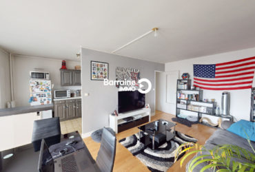 EXCLUSIVITE BREST BELLEVUE Appartement de 2 pièces (46m²)  avec cave et parking. A Vendre BREST