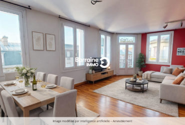 EXCLUSIVITE A VENDRE  BREST   PILIER ROUGE – OCTROI   APPARTEMENT T5   101M²   3 CHAMBRES    DERNIER ETAGE