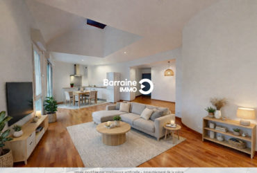 HENNEBONT CENTRE – APPARTEMENT EN DUPLEX AU DERNIER ETAGE AVEC ASCENSEUR