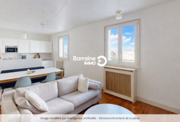 A VENDRE  BREST SAINT LOUIS  APPARTEMENT T4  3 CHAMBRES 107M²  DERNIER ETAGE ASC