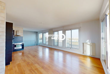 A VENDRE BREST  KERINOU   APPARTEMENT T6  4 CHAMBRES  ASCENSEUR PARKING  GARAGE TERRASSE DE 40M² VUE PANORAMIQUE