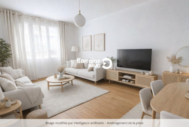 EXCLUSIVITE A VENDRE BREST TRIANGLE D&rsquo;OR APPARTEMENT T2 51 M² 1 CHAMBRE BALCON