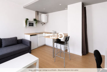 LOCATION BREST  SAINT MICHEL  STUDIO AVEC PRET DE MEUBLES  22.01 M²