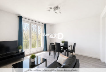 LOCATION BREST/KERINOU KERICHEN APPARTEMENT MEUBLE 3 PIECES