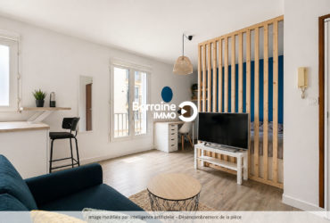 LOCATION  BREST MEUBLE APPARTEMENT T1 27 m2 – SECTEUR KERINOU LAMBEZELLEC