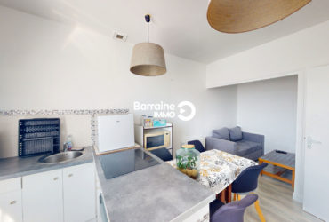 EXCLUSIVITE A VENDRE BREST CROIX ROUGE APPARTEMENT T2 31.27m²  1 CHAMBRE DERNIER ETAGE