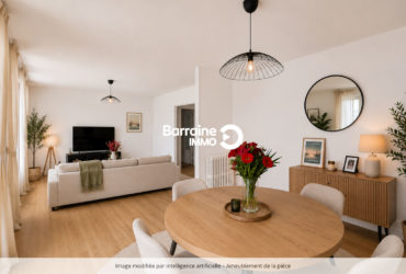 LOCATION BREST SECTEUR BASE NAVALE APPARTEMENT T4 79.26 M² VUE MER  BALCON – GARAGE