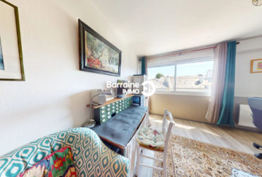Appartement T1 à vendre à Lorient – Nouvelle Ville, dernier étage, exposition sud