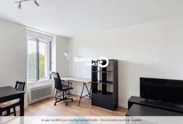 LOCATION BREST CENTRE-VILLE – JAURÈS APPARTEMENT T2 MEUBLE 33,20 M²